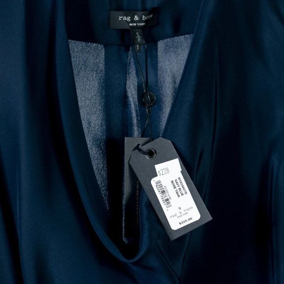 rag & bone Navy Rose Tank - NWT Size S - Picture 3 of 6